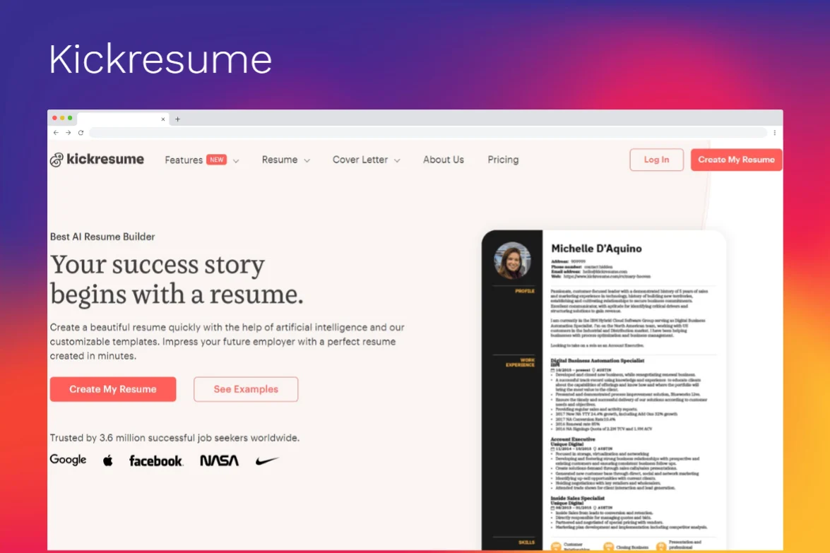 best ai resume builder