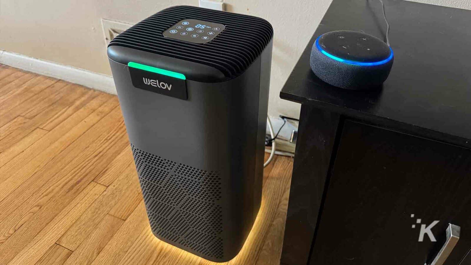 Purificador de aire WELOV con dispositivo inteligente Alexa