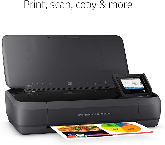 Impressora multifuncional portátil HP OfficeJet 250