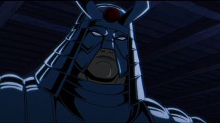 ภาพหน้าจอของ Silver Samurai ที่ปกคลุมไปด้วยเงาใน X-Men 97 ตอนที่ 8