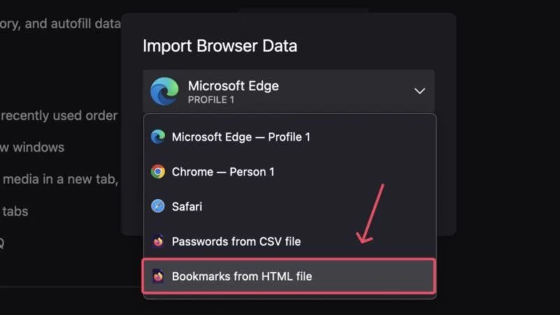 import bookmarks to firefox