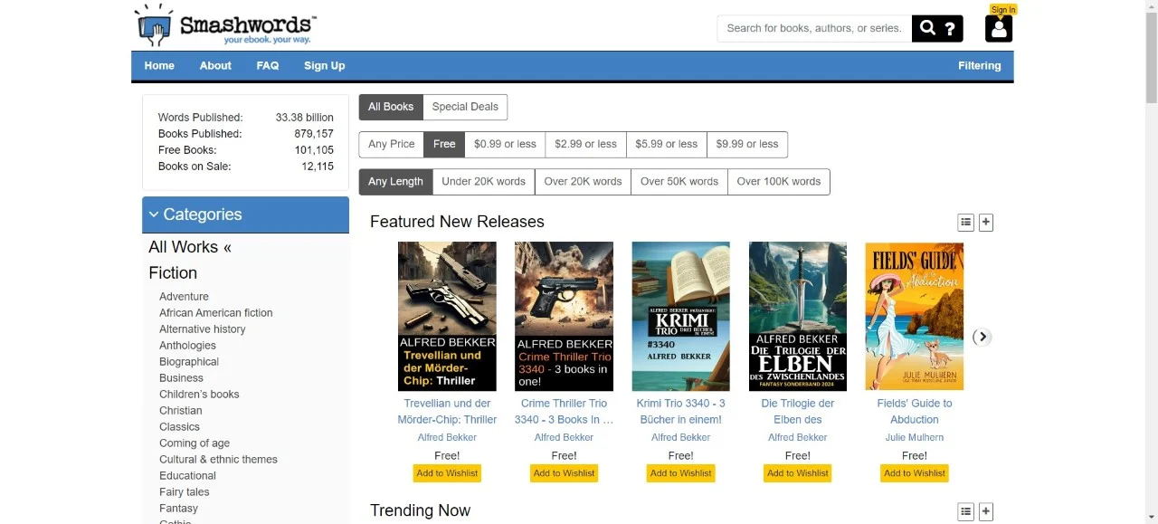 smashwords download ebooks for free