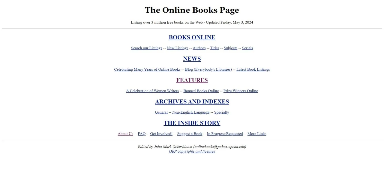 the online books page ebook website