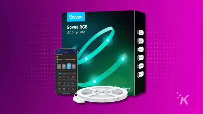 Govee RGB LED ストリップ ライトはアプリで制御し、明るさを調整できます。