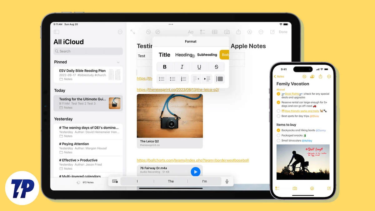 how to create and use templates in apple notes