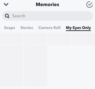 snapchat my eyes only feature