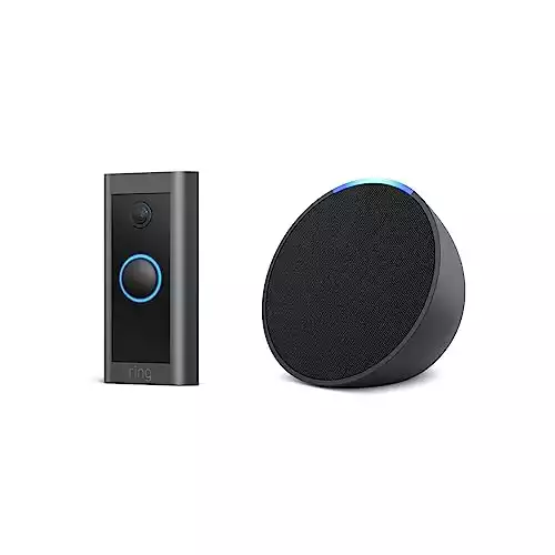 Pack Ring Video Doorbell Wired avec Echo Pop