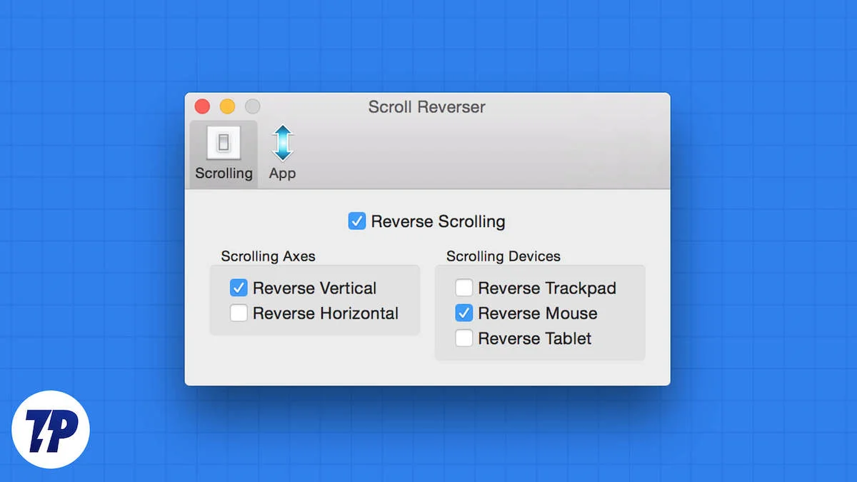 change scrolling directions for mac mouse and trackpad separately