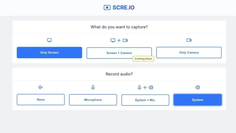 screen recorder by scre.io