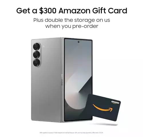 บัตรของขวัญ Amazon SAMSUNG Galaxy Z Fold 6 + $300