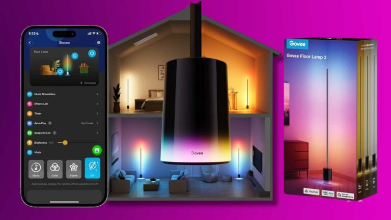 Lampadaire intelligent Govee avec contrôle par application mobile