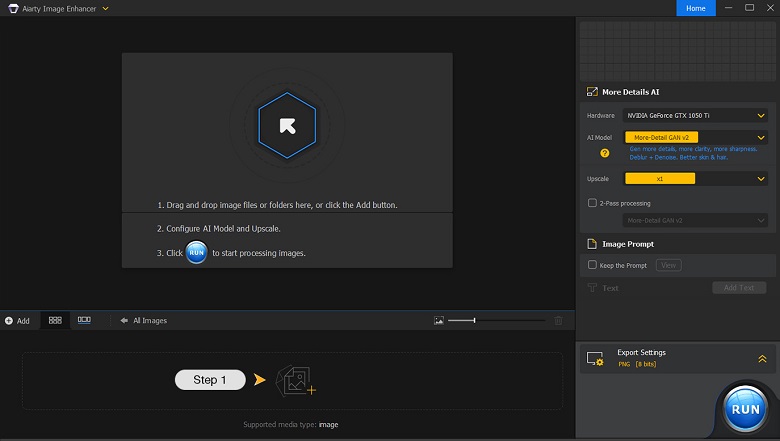 How to Use Aiarty Image Enhancer - Step 1