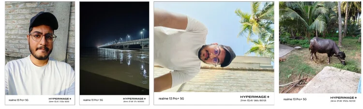 realme 13 pro plus rear and front camera samples