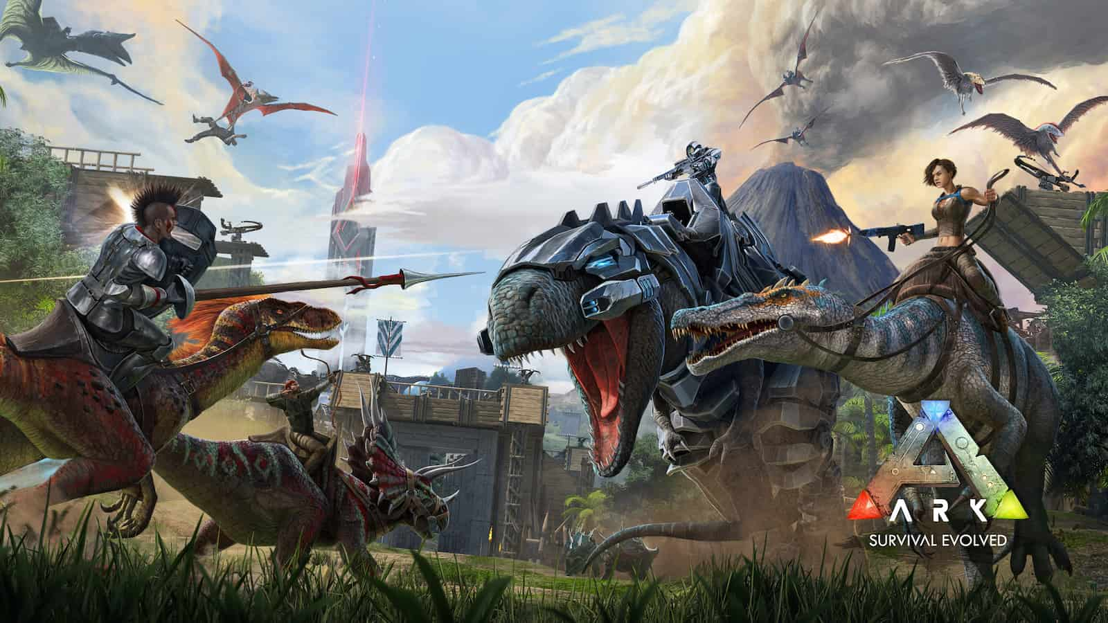 ARK: لعبة Survival Evolved مع الديناصورات.