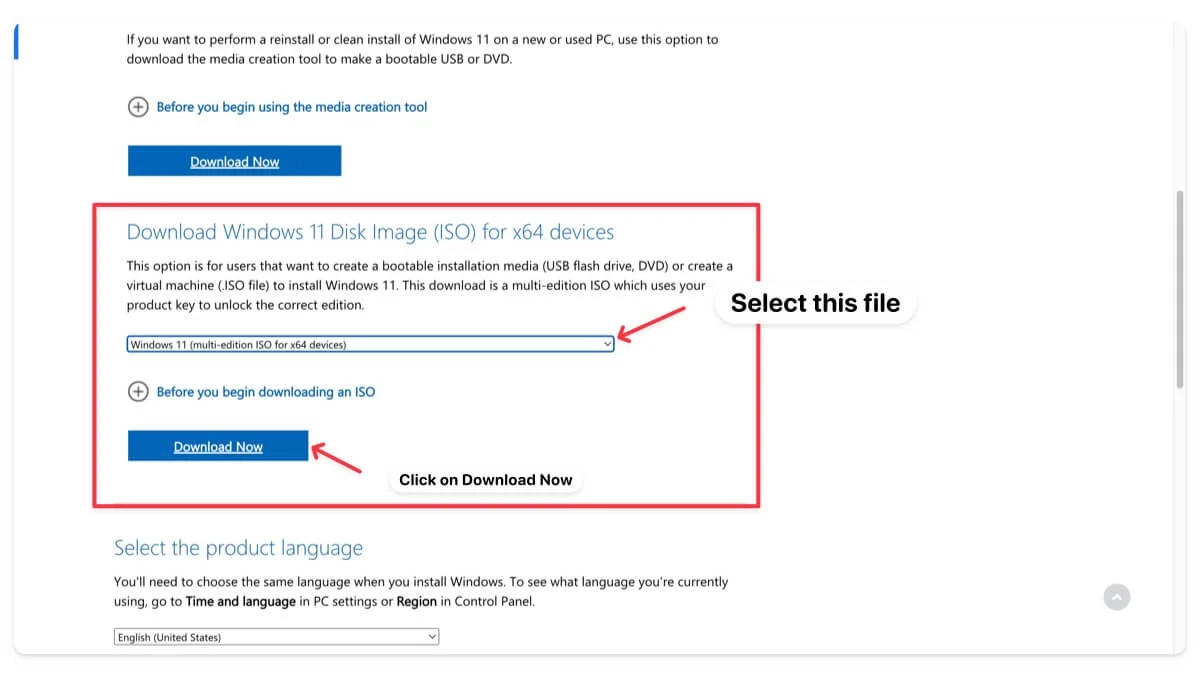 select windows 11 multi-edition file