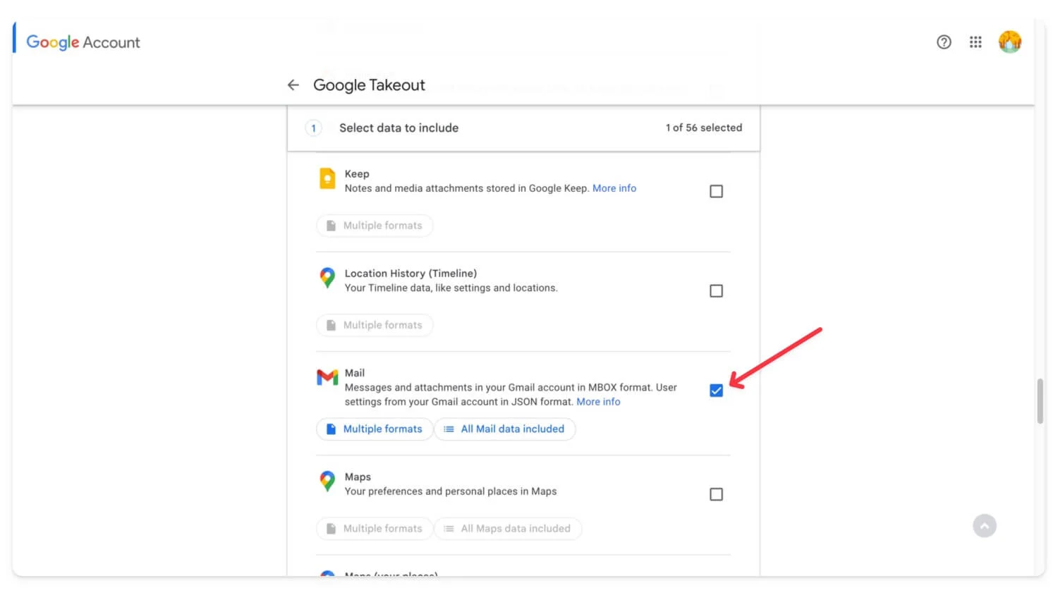 download all emails using google takeout