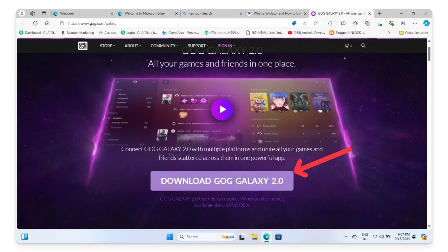 download gog galaxy