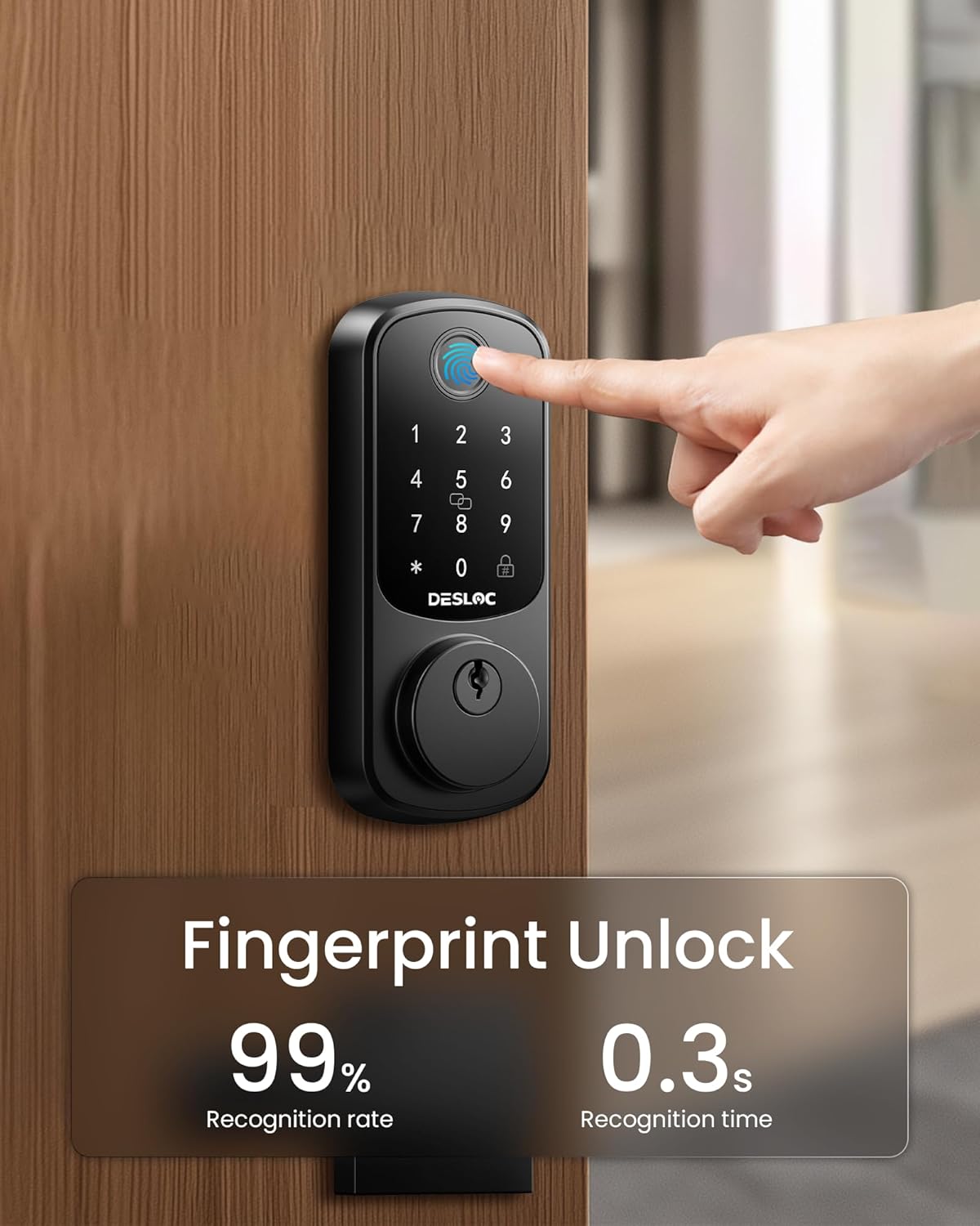 DESLOC B200 Fingerabdruck-Smart-Türschloss