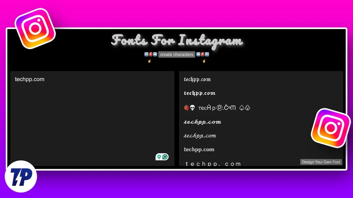 best instagram font generators