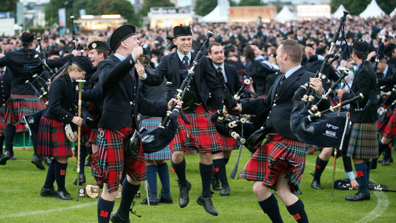 Tartan bei schottischen Veranstaltungen und Zeremonien