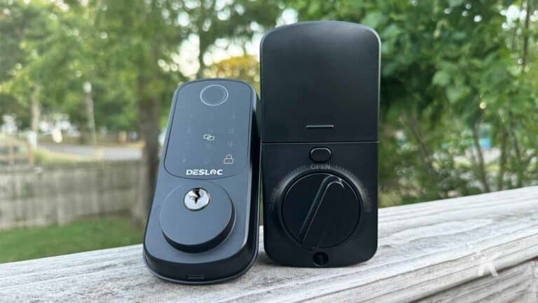 Kunci pintar digital close-up luar ruangan DESLOC B200 Finerprint Smart Lock di luar ruangan