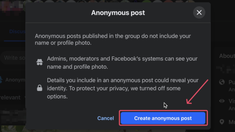 anonymous post guidelines