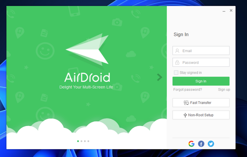 airdroid fast transfer