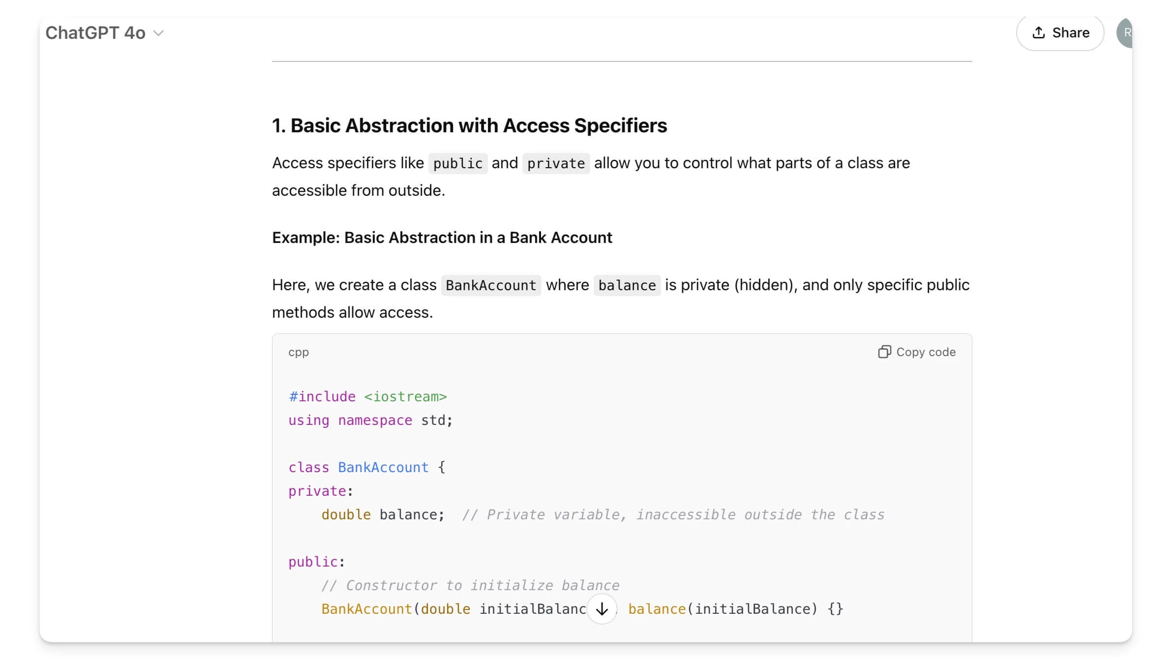 abstraction results on chatgpt search