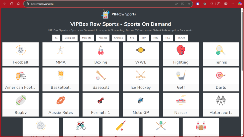 viprow sports