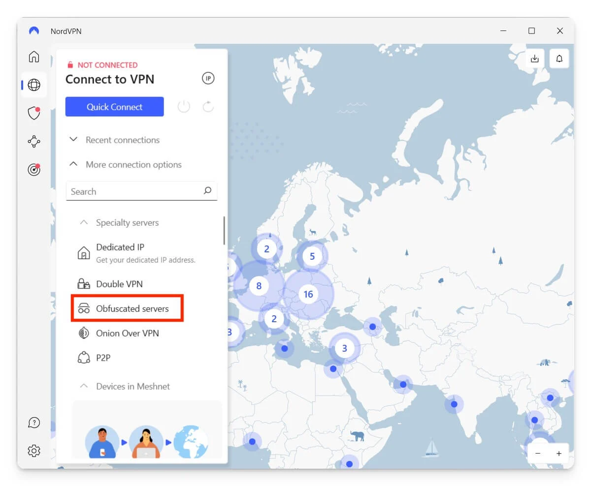 nord vpn obfuscation servers