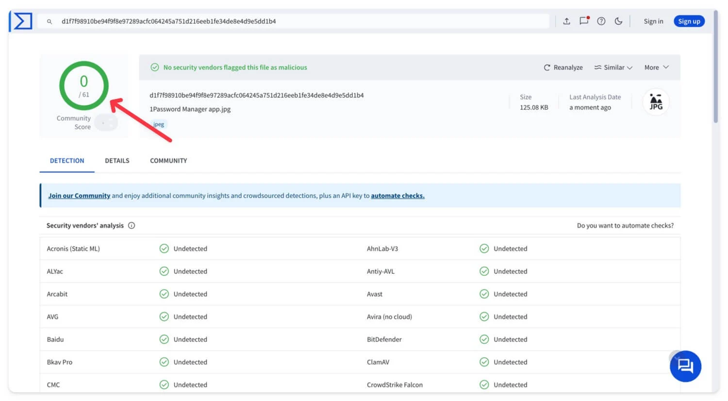 virustotal online virus scanner tool