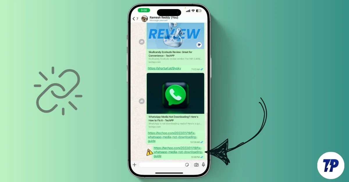 whatsapp link previews not working