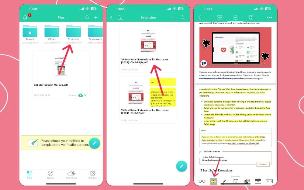 how to annotate webpages using markup app on your iphone