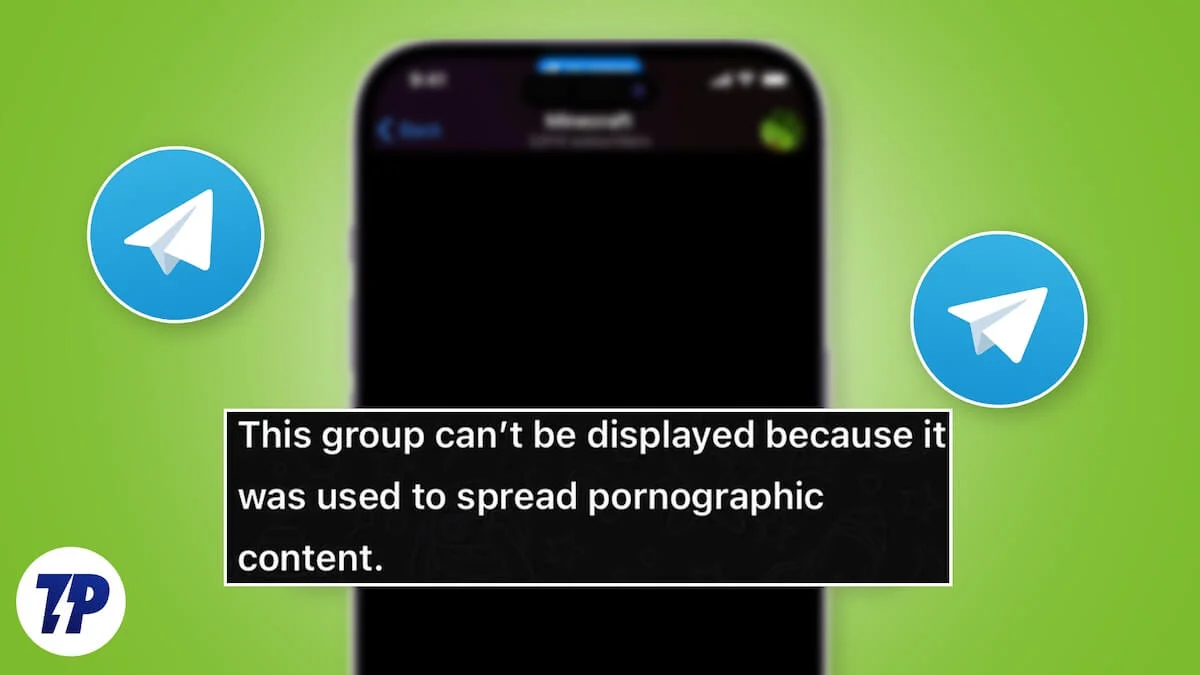 fix this group can't be displayed error on telegram