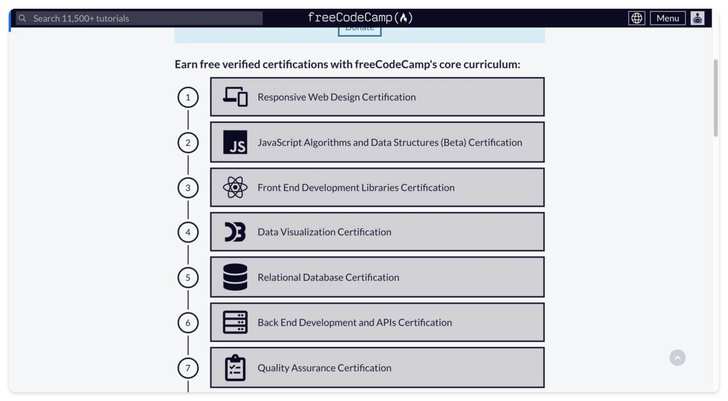 freecodecamp website