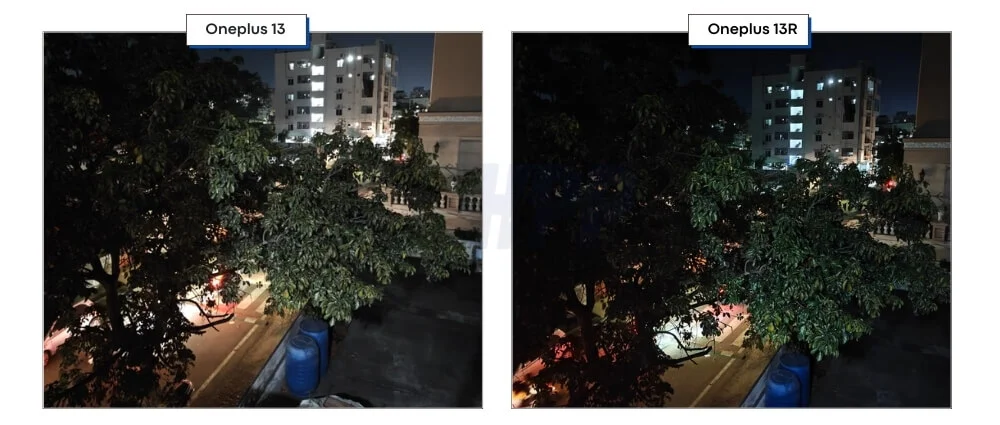 oneplus 13 vs oneplus 13r low light photography