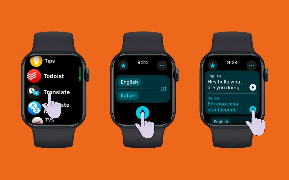 how to use apple watch as a translator