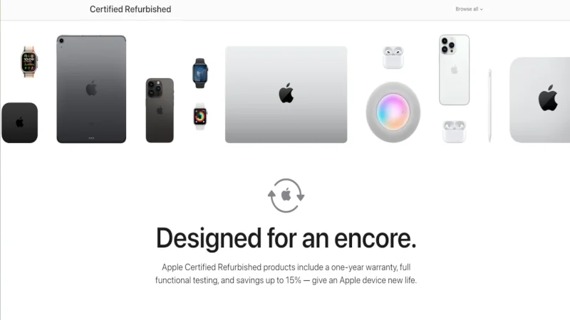 opt for refurbished devices: apple certified refurbished