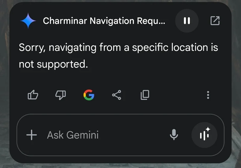 navigation to an address with google assistant