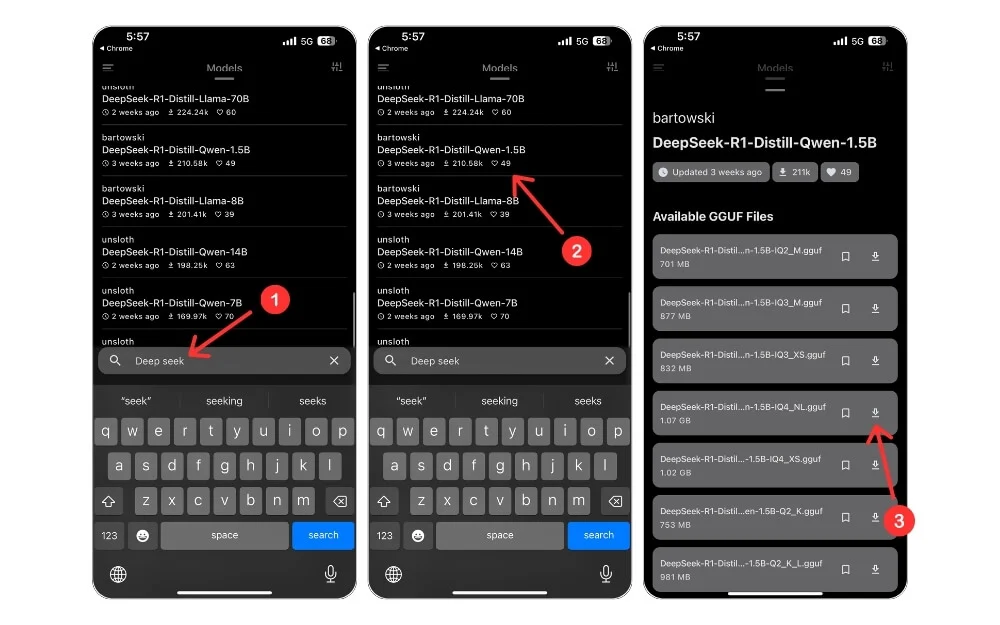 running ai models locally using pocketpal ai on iphone