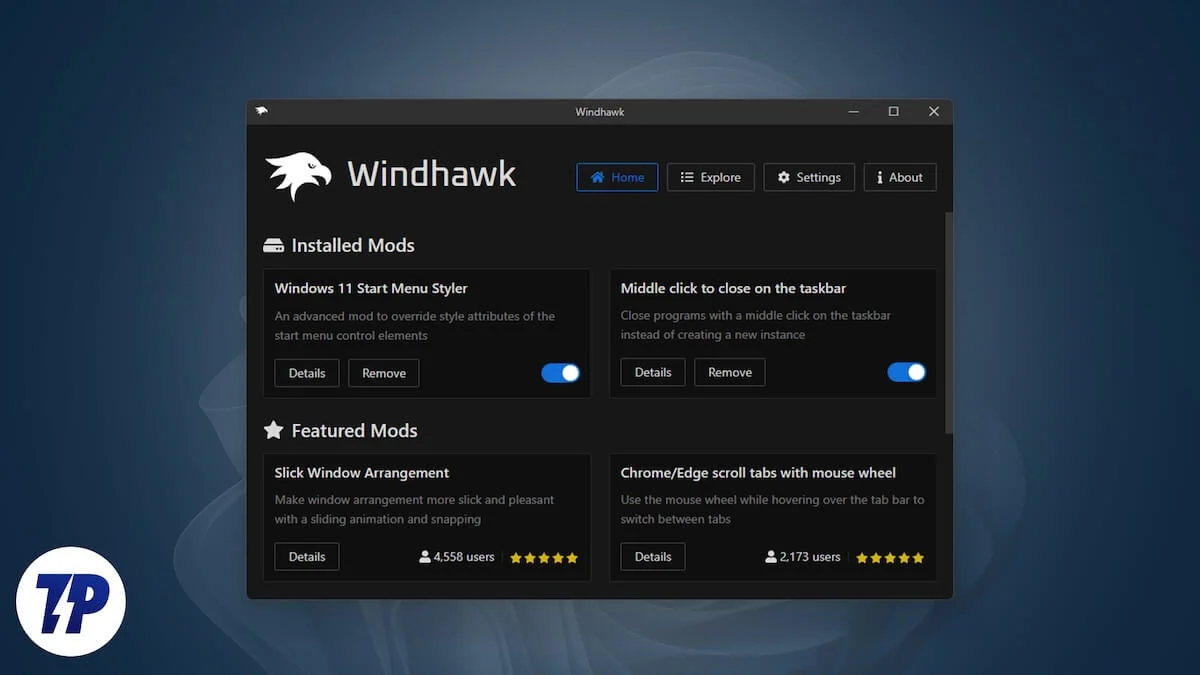 download windhawk windows customization tool