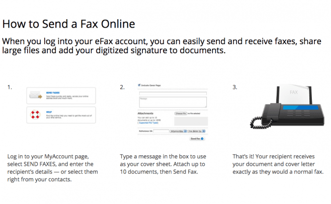 eFax Invia fax dal telefono