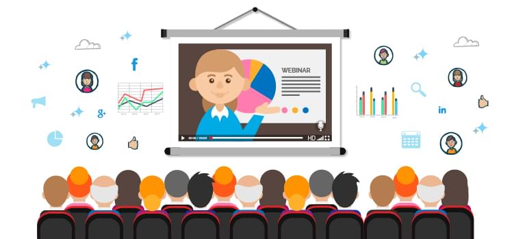 graphiques de webinaire