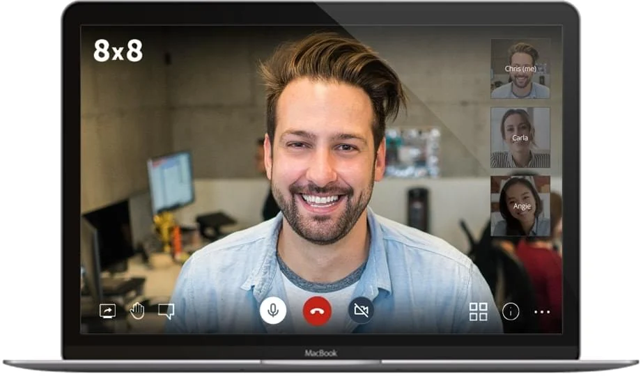Interfaz de videoconferencia de 8x8
