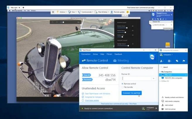 برنامج التحكم عن بعد برنامج TeamViewer