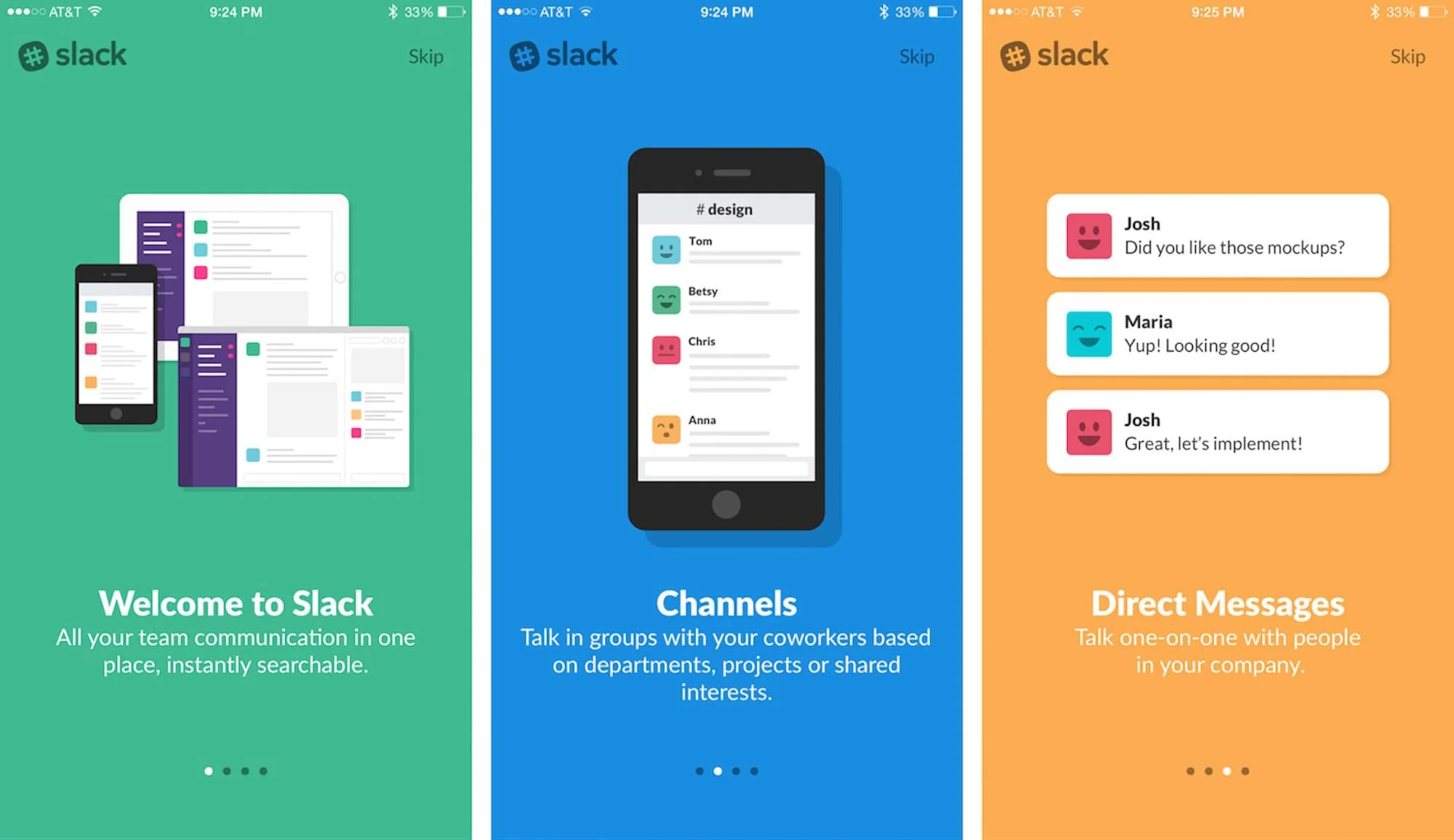 Slack para celular