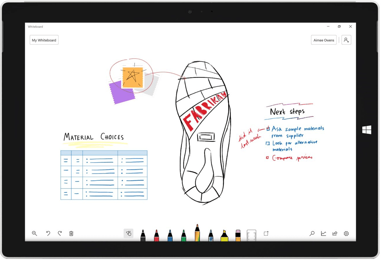 Tableau blanc Microsoft