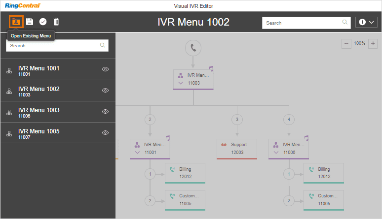 ringcentral gehostet ivr