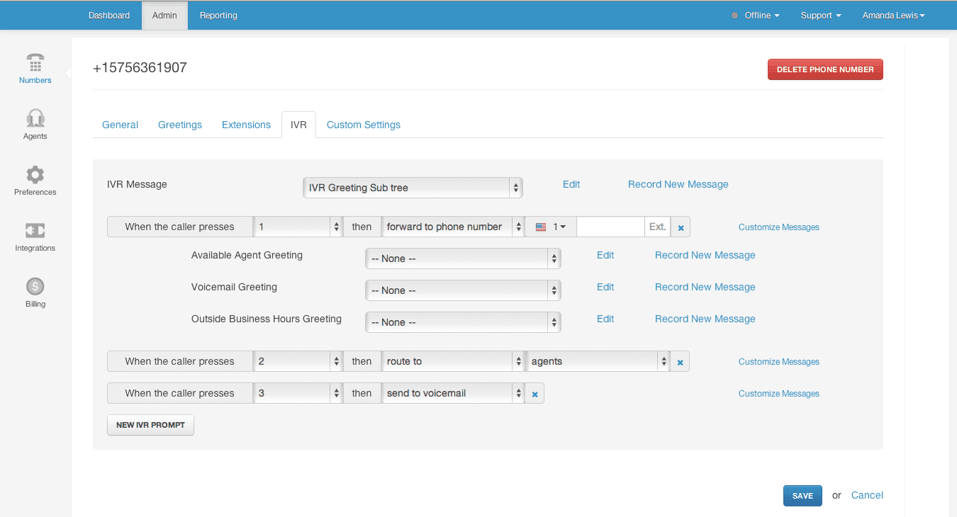 talkdesk โฮสต์ ivr