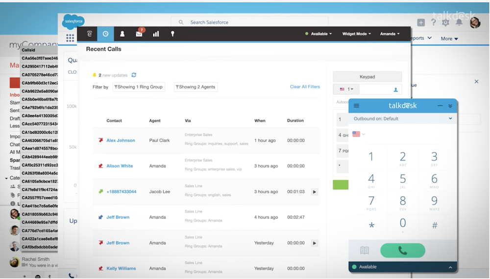 تكامل Talkdesk Salesforce